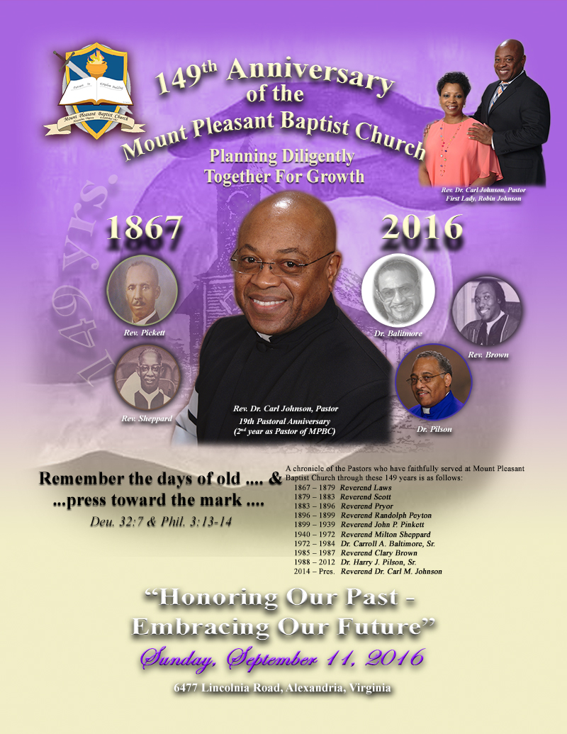 Mount Pleasant Baptist Church Cover Pastoral