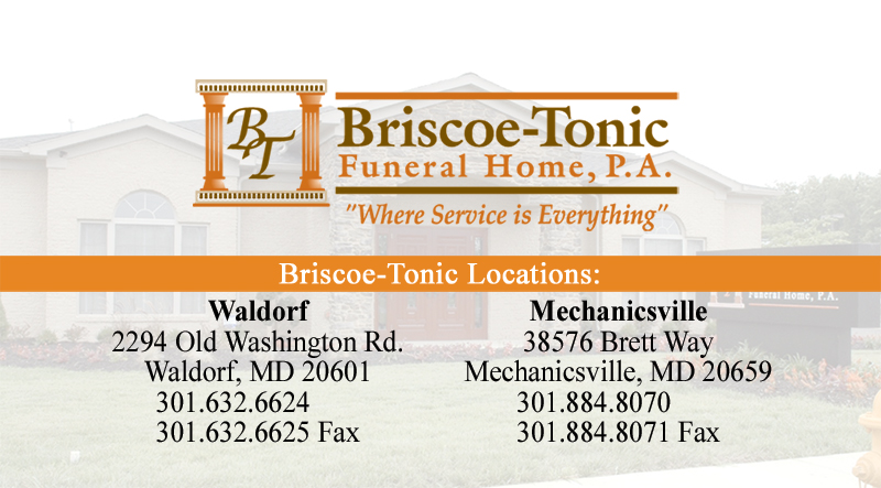 Briscoe-Tonic Buisness Cards Back